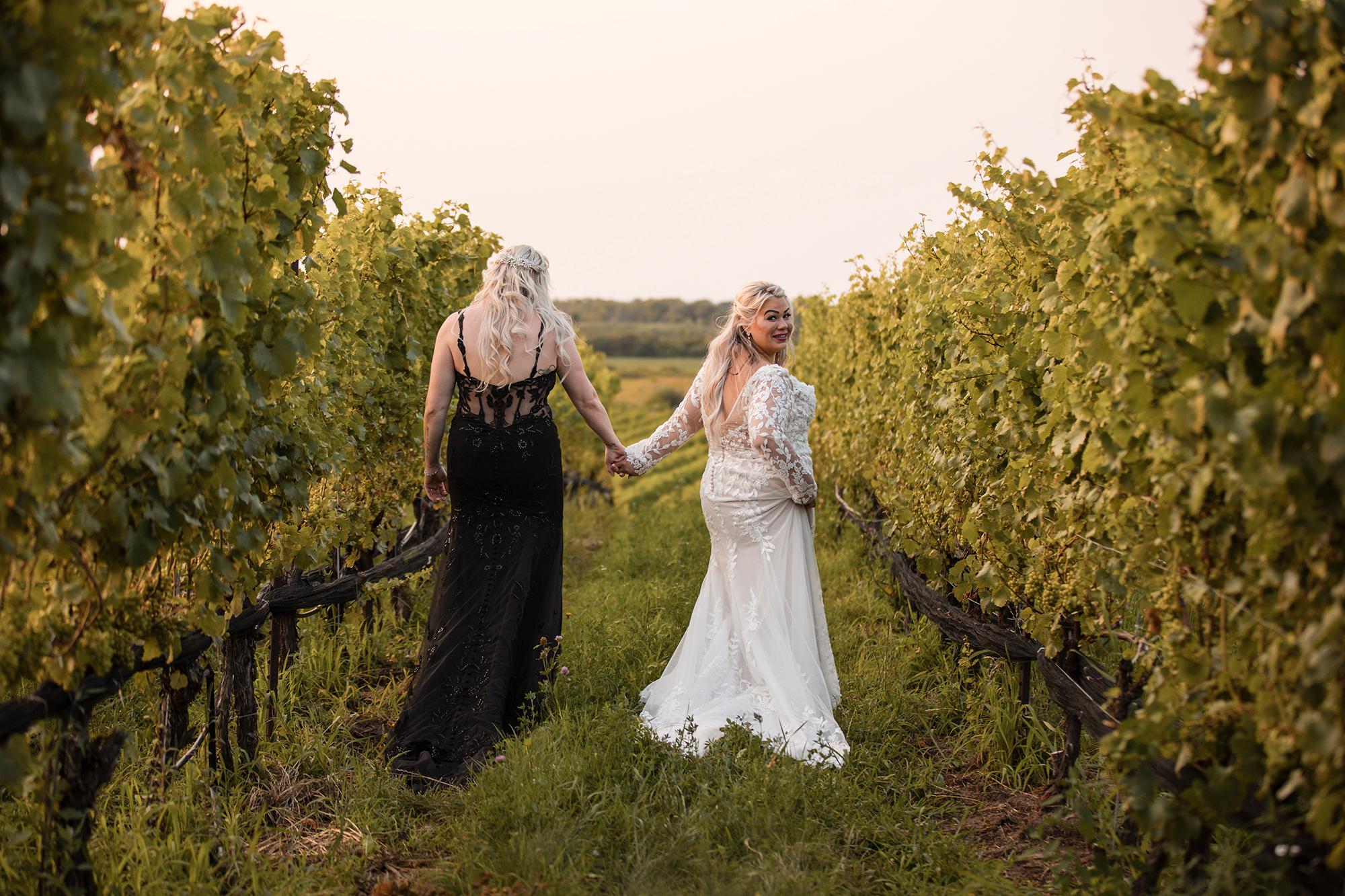 Ravine Vineyard wedding courtesy of Erin and Jessica