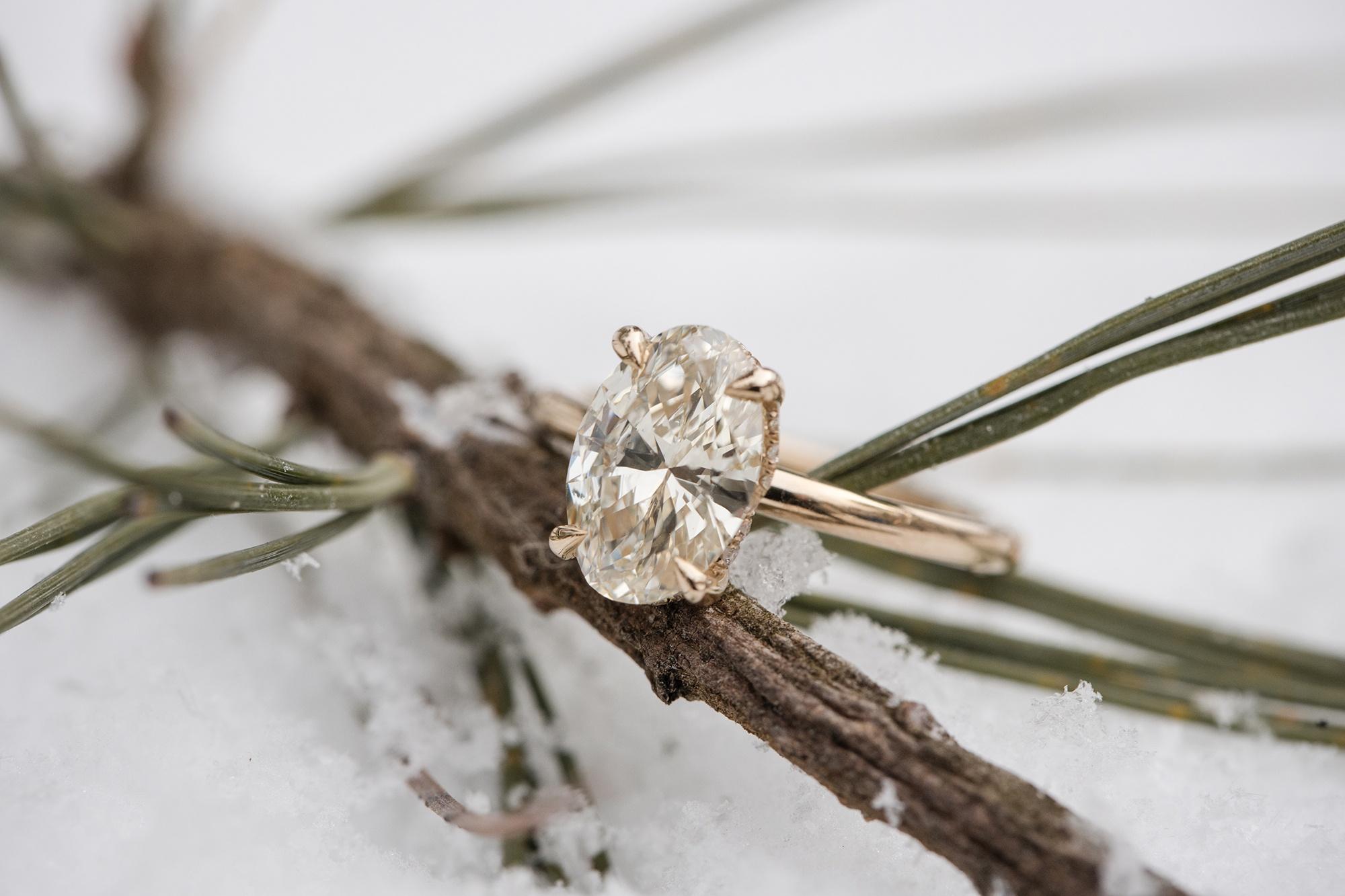 Proposing in Niagara Falls Canada in the Winter