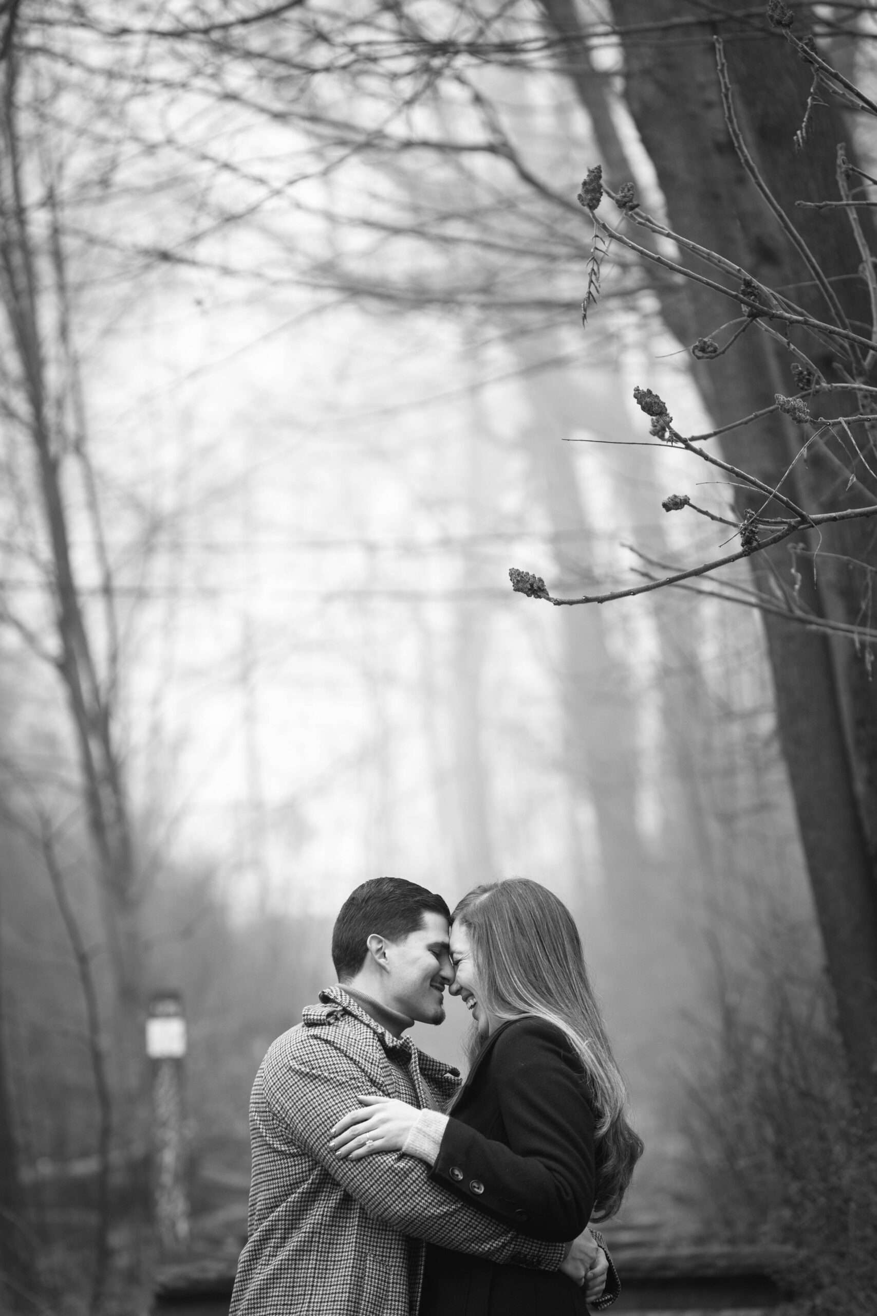 black and white engagement photography, niagara falls proposal photographer,